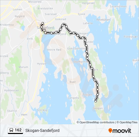 162 Bus Line Map