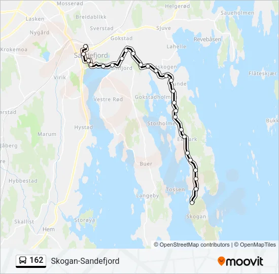 162 Bus Line Map