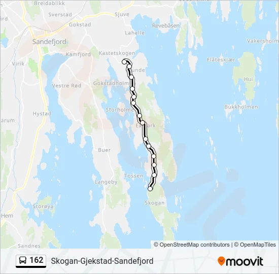 162 Bus Line Map