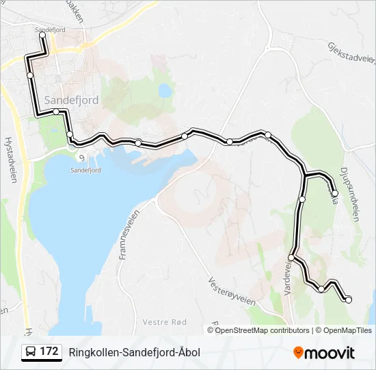 172 Bus Line Map