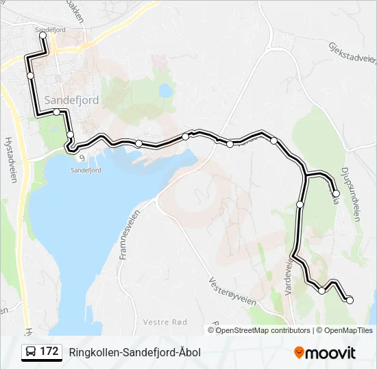 172 Bus Line Map