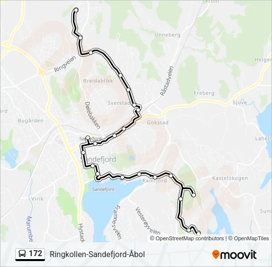 172 Bus Line Map