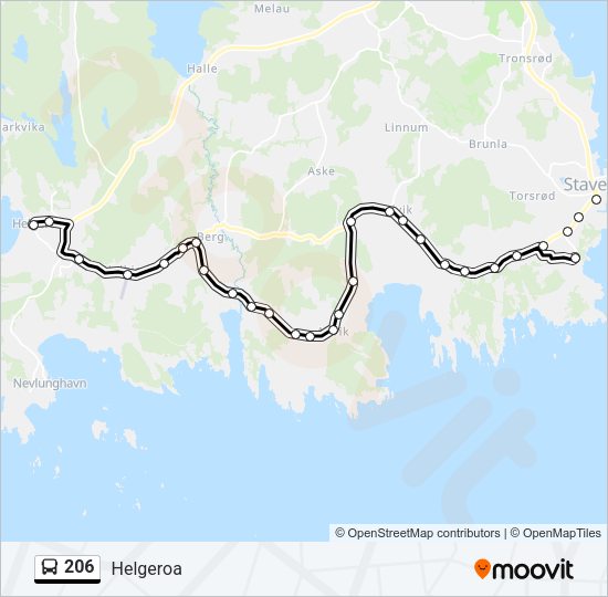 206 Bus Line Map