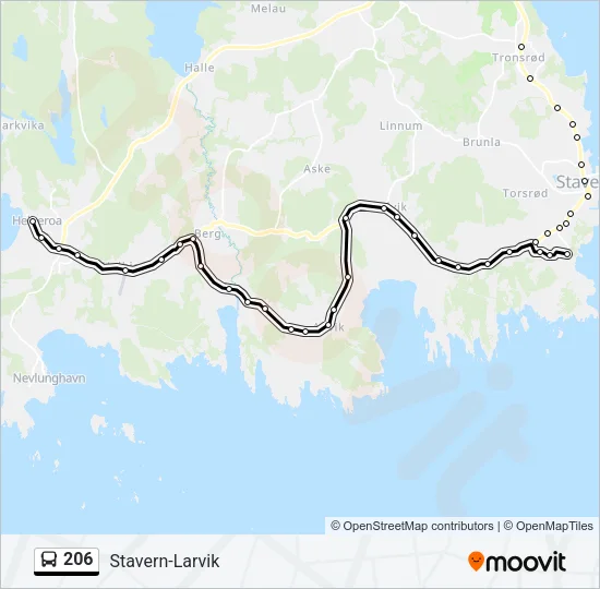 206 Bus Line Map