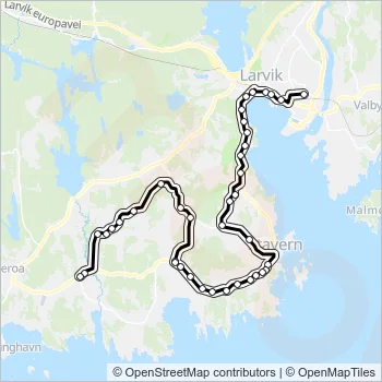 1104 Bus Line Map