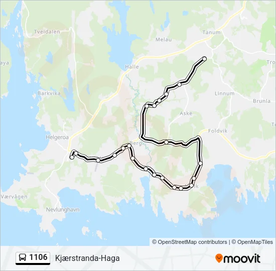 1106 Bus Line Map