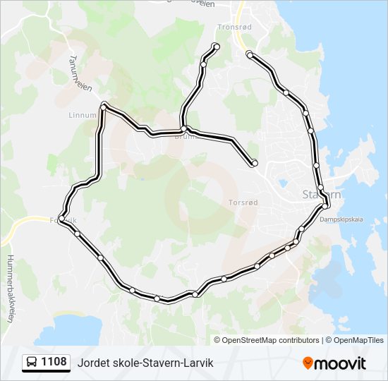 1108 Bus Line Map