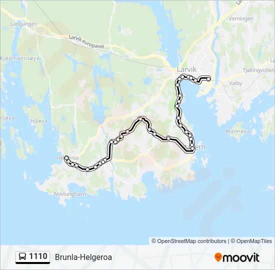 1110 Bus Line Map