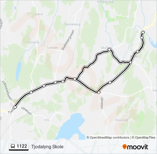 1122 Bus Line Map