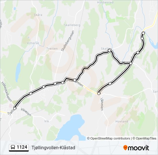 1124 Bus Line Map