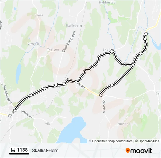 1138 Bus Line Map