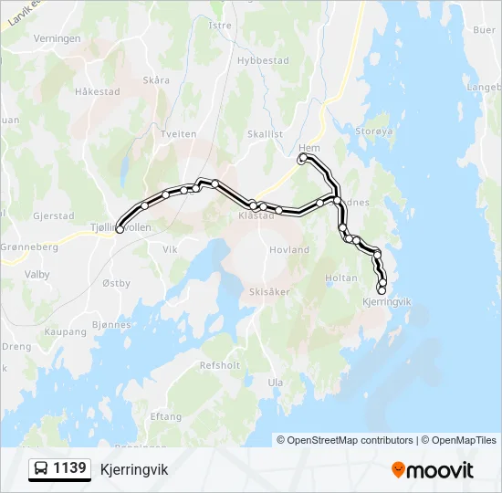 1139 Bus Line Map