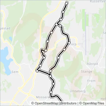 1205 Bus Line Map