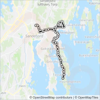1209 Bus Line Map