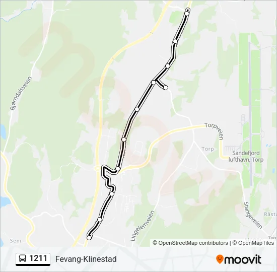 1211 Bus Line Map