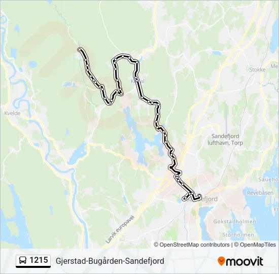 1215 Bus Line Map