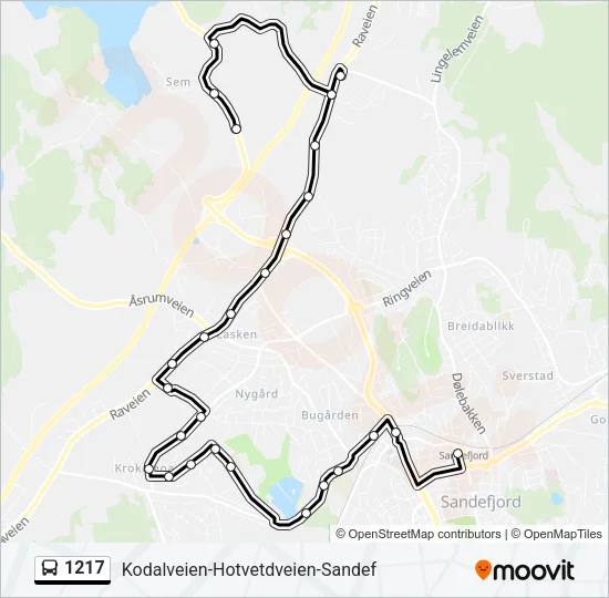 1217 Bus Line Map