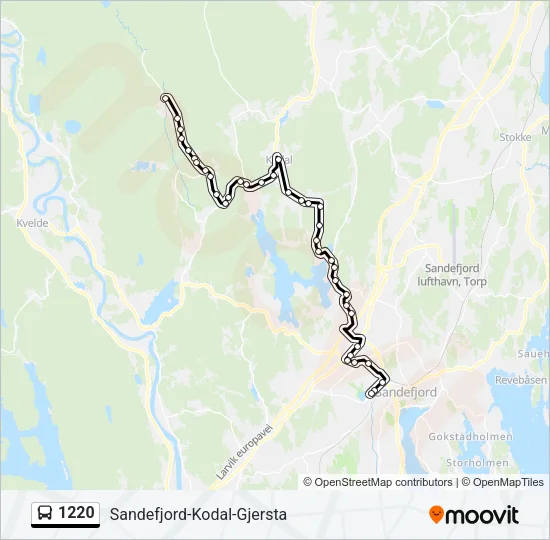 1220 Bus Line Map