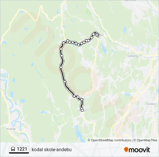 1221 Bus Line Map