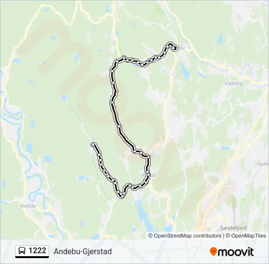 1222 Bus Line Map