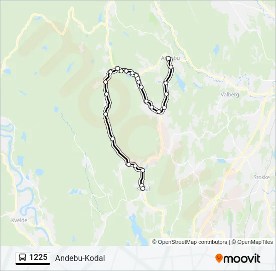 1225 Bus Line Map