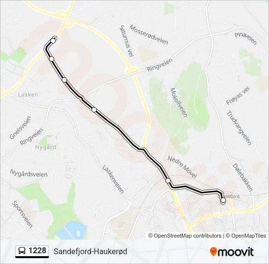 1228 Bus Line Map