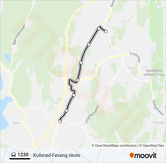 1230 Bus Line Map