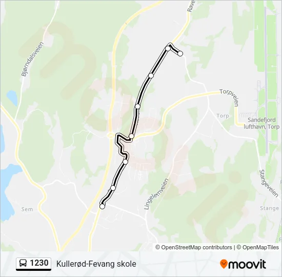 1230 Bus Line Map