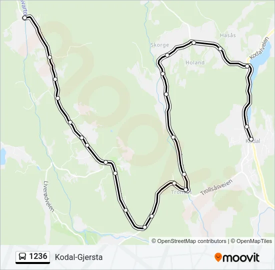 1236 Bus Line Map