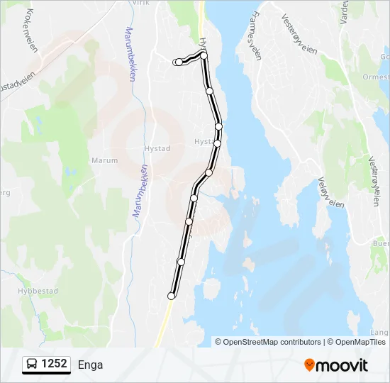 1252 Bus Line Map