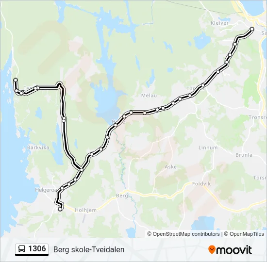 1306 Bus Line Map