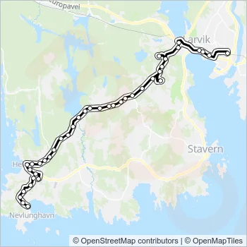 1311 Bus Line Map