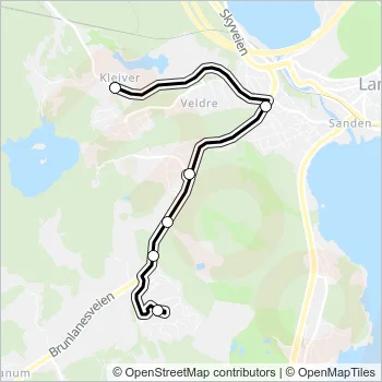 1314 Bus Line Map
