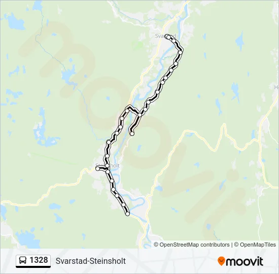1328 Bus Line Map