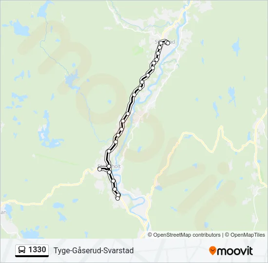 1330 Bus Line Map