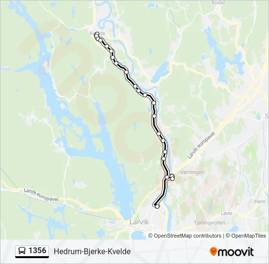 1356 Bus Line Map
