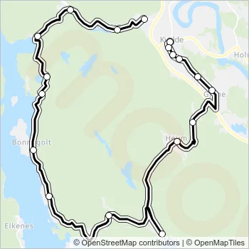 1359 Bus Line Map