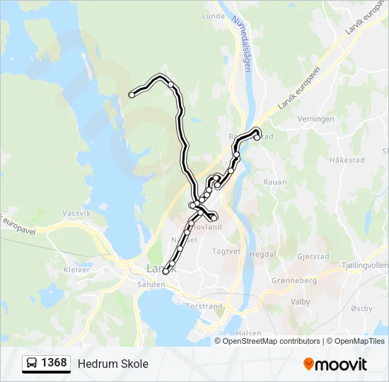 1368 Bus Line Map
