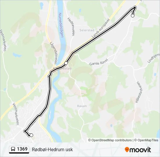 1369 Bus Line Map