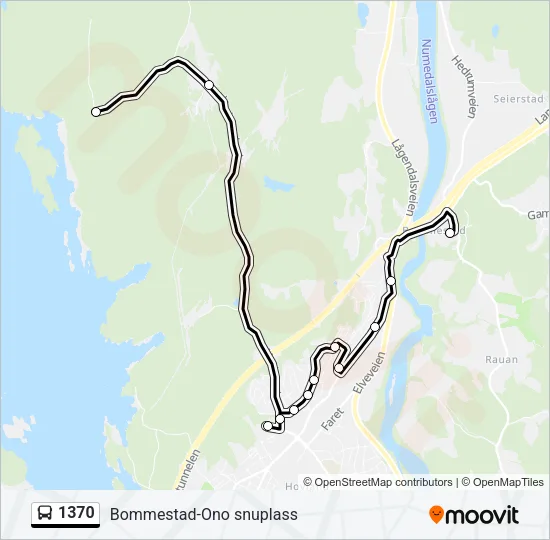 1370 Bus Line Map