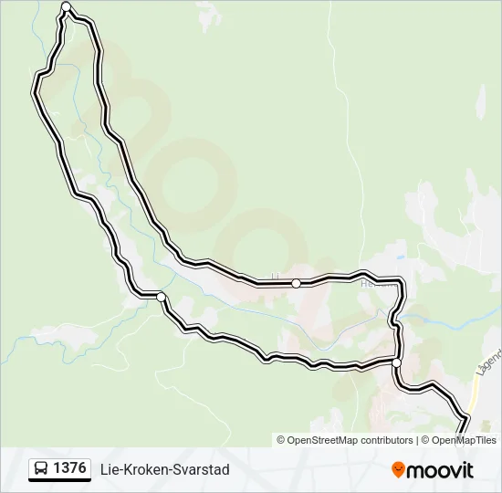 1376 Bus Line Map