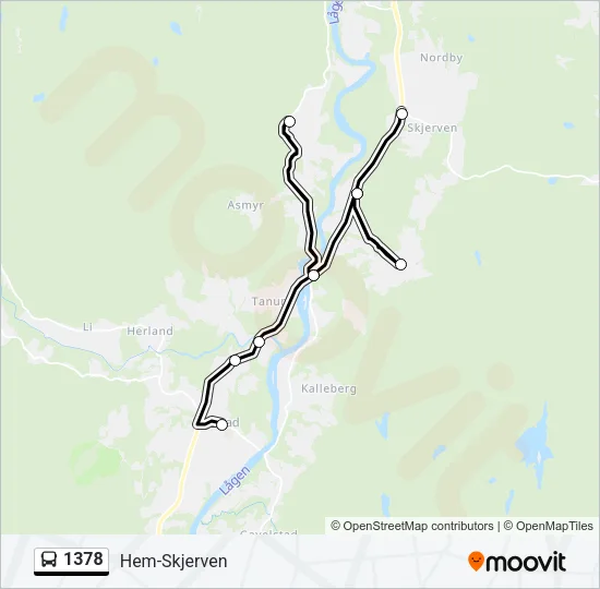 1378 Bus Line Map