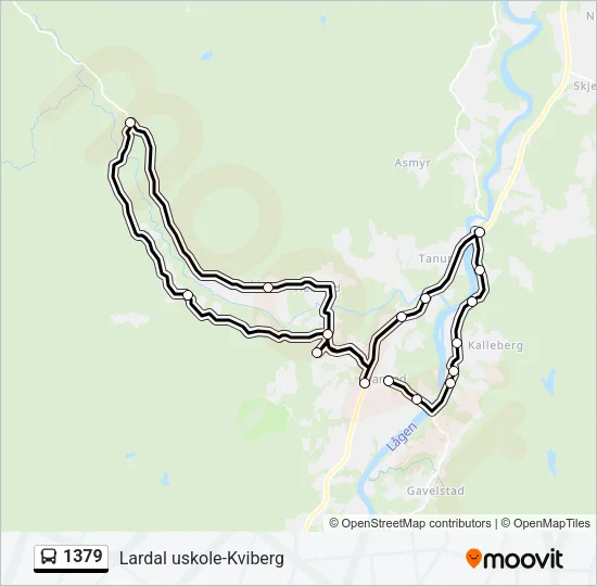 1379 Bus Line Map