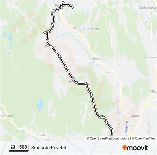1508 Bus Line Map