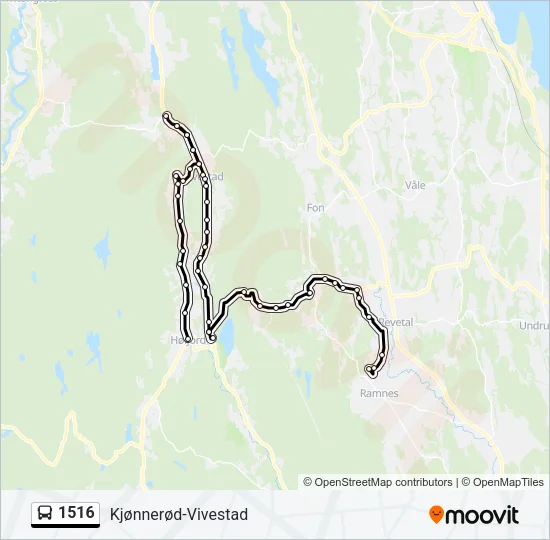 1516 Bus Line Map