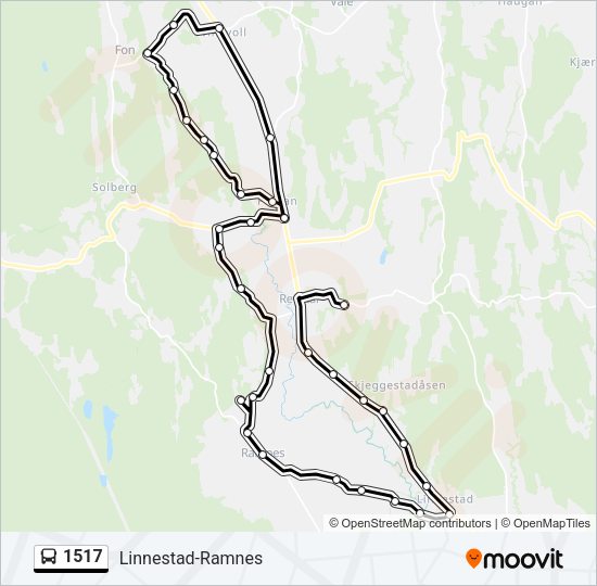 1517 Bus Line Map