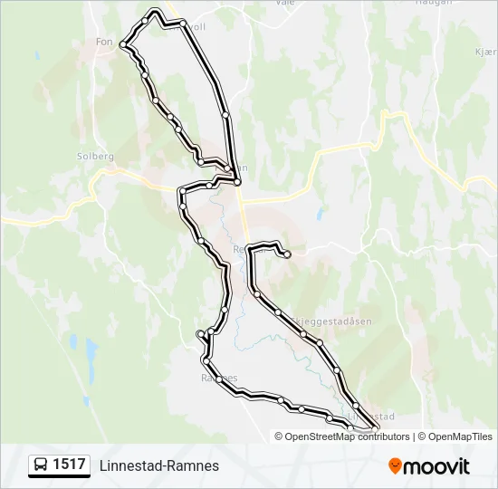 1517 Bus Line Map