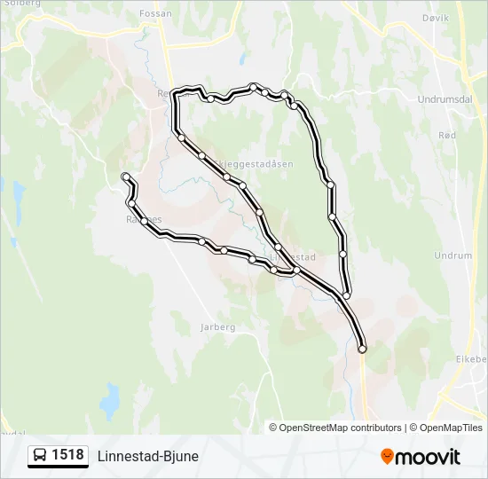 1518 Bus Line Map