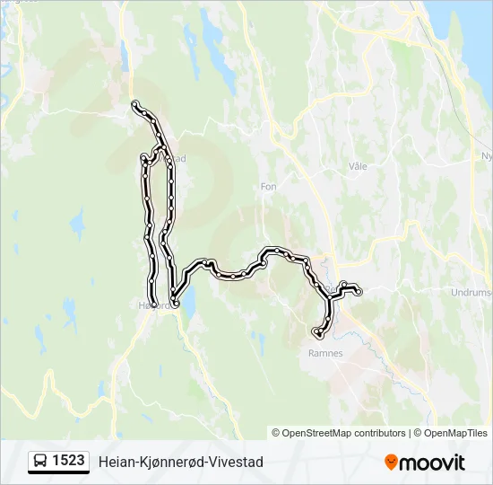 1523 Bus Line Map