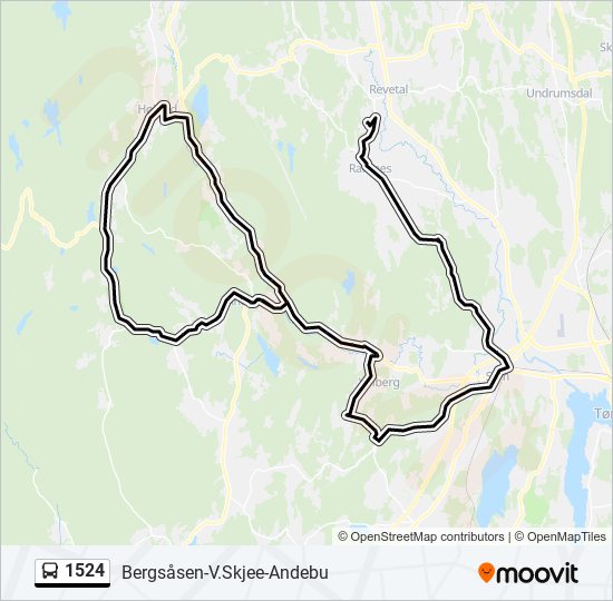 1524 bus Line Map